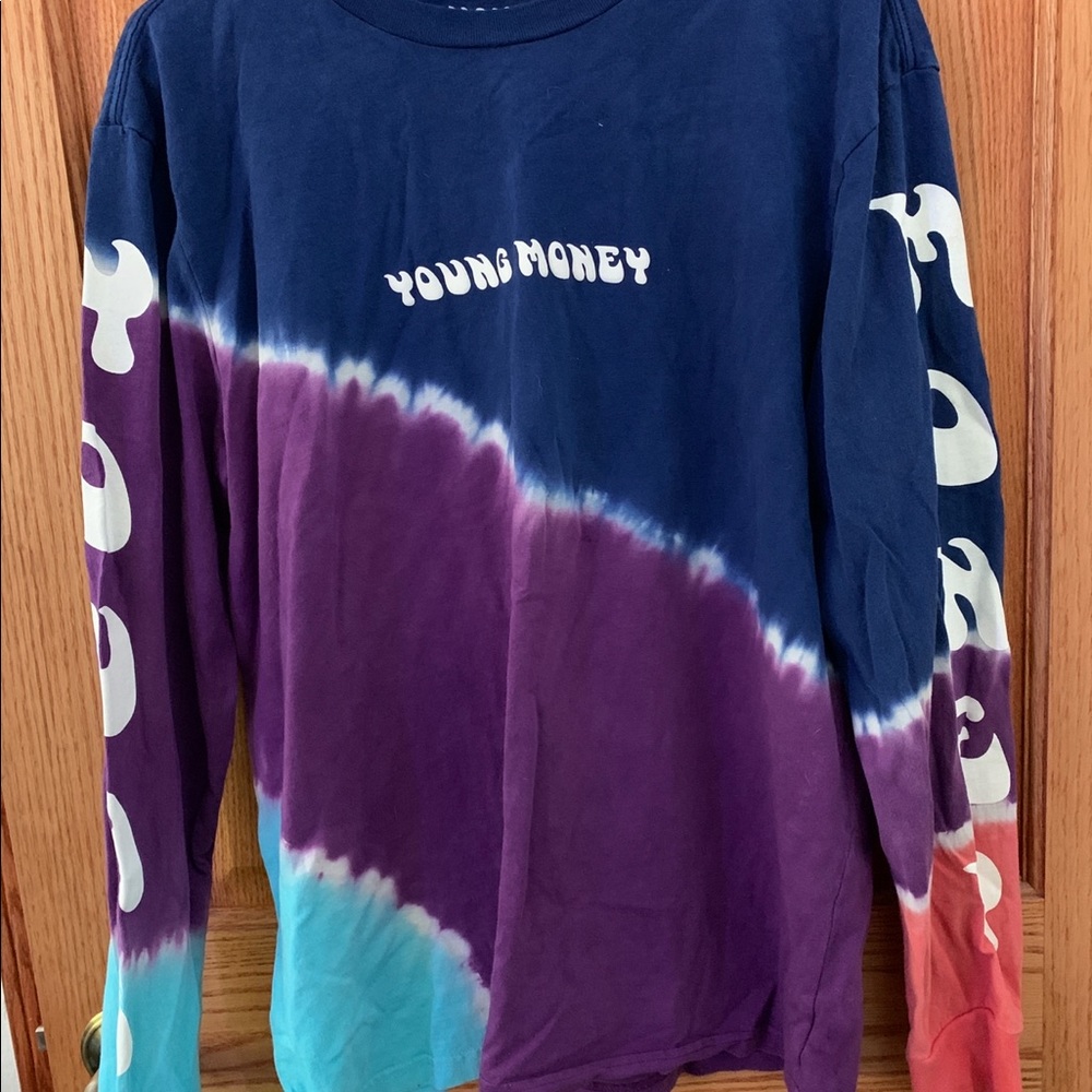 American Eagle X Young Money long sleeve tie-dye